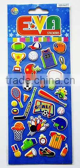 3D EVA sticker for baby room decoration