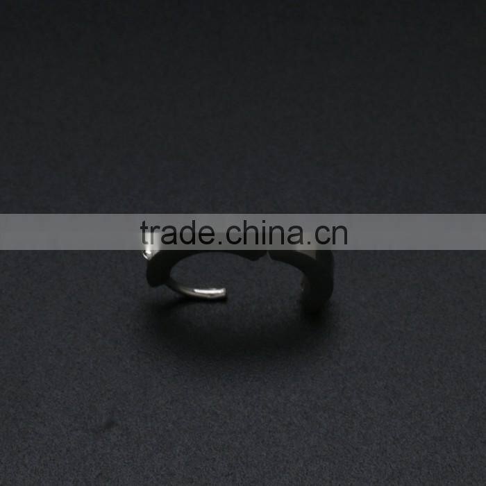 2016 316L Stainless Steel Gem Paved Segment Cartilage Self Piercing Hoop Earrings