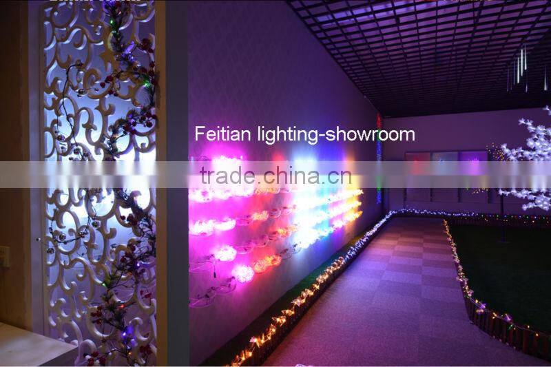 christmas deer santa decoration light with CE ROHS standard PVC led christmas light