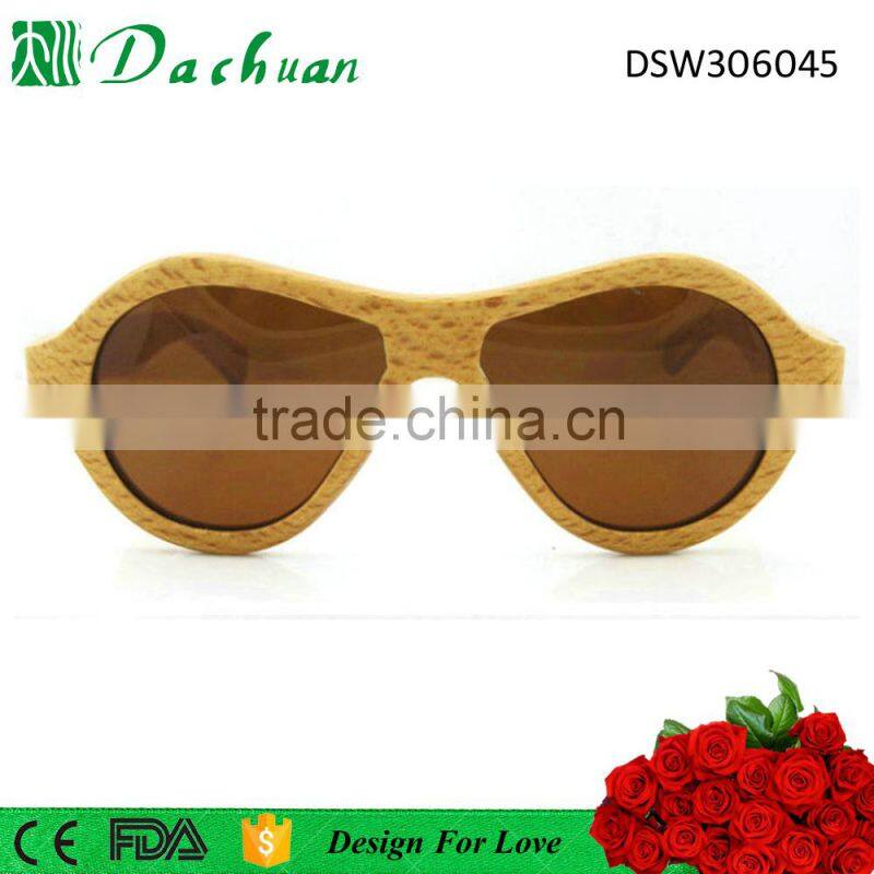Polarized custom high quality designer custom wooden sunglasses UV400