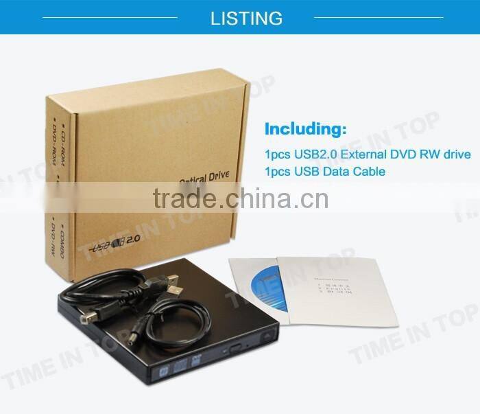 USB2.0 Super Slim external DVD Disc Drive(Inside drive:GU90N)