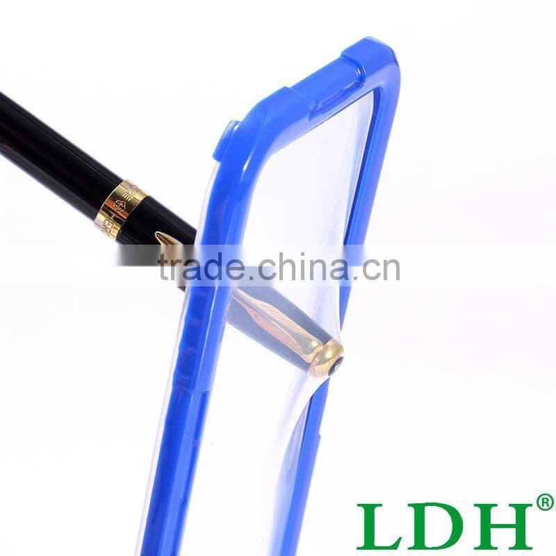 S6 /S6 Edge New Waterproof Transparent Case for Samsung Galaxy S6 /S6 Edge Clear Diving Soft Back Strap Hard General Phone Cover