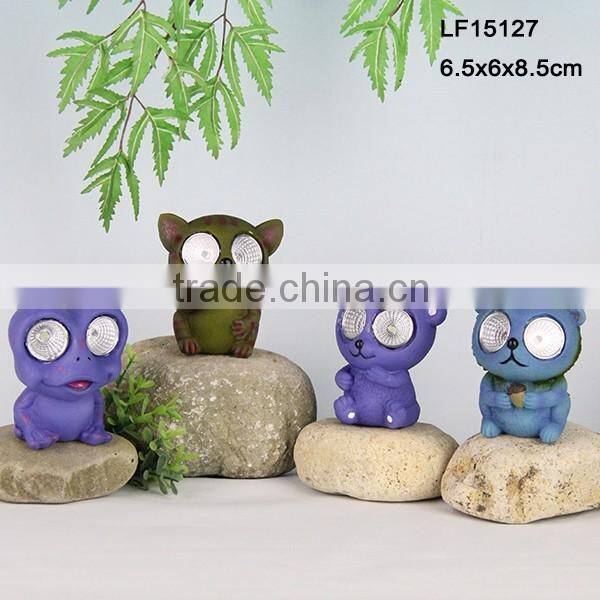 resin frogs solar led lights for crafts