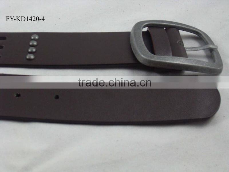 fake leather rivet belt for men