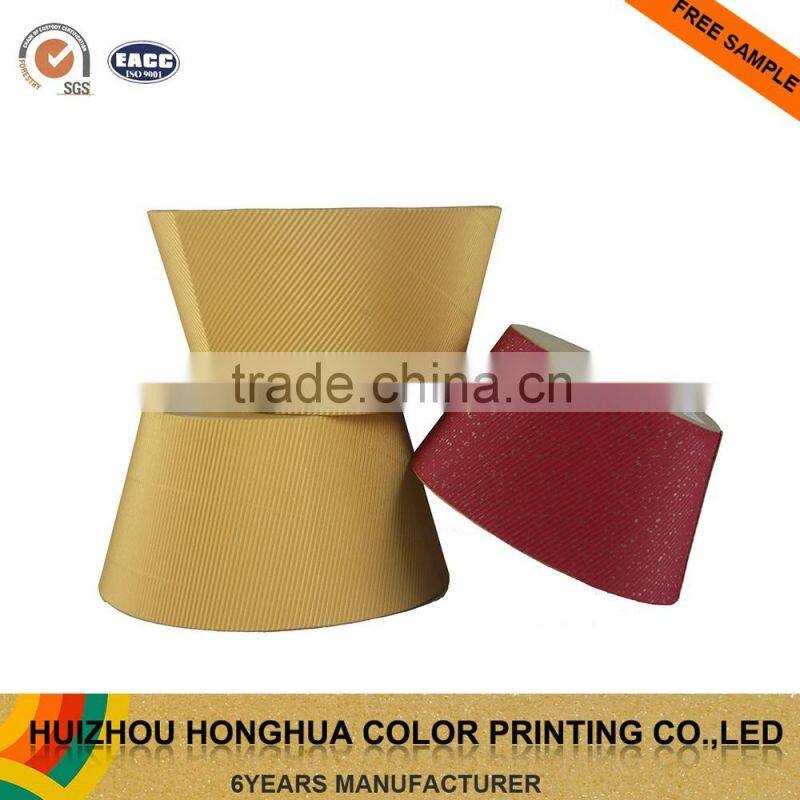 Custom Fancy Paper Round Makeup Kits Cardboard Non Woven Storage Box