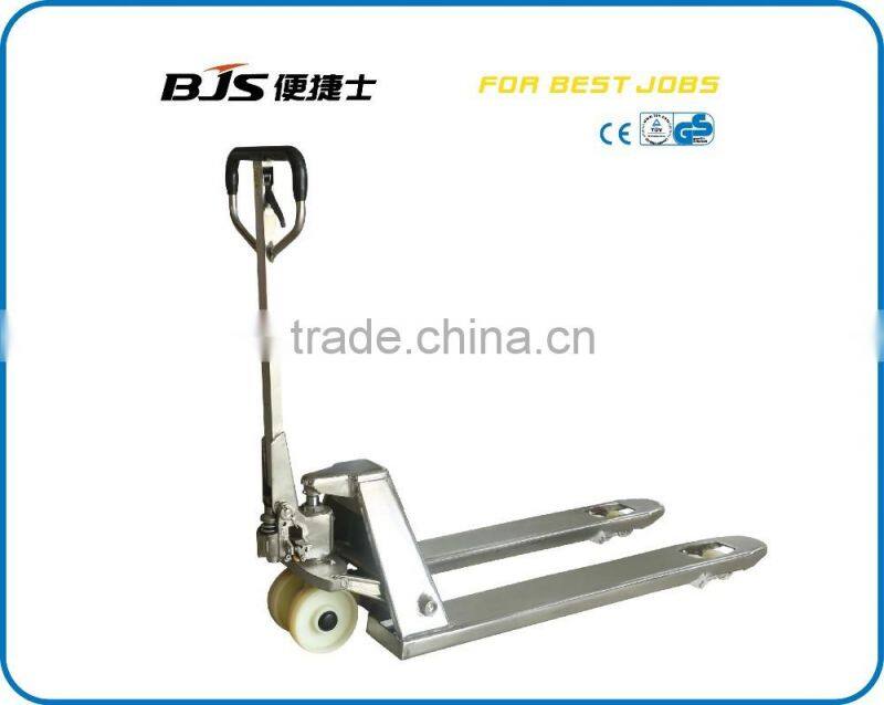 Stainless steel hand pallet truck forklift in zhejiang