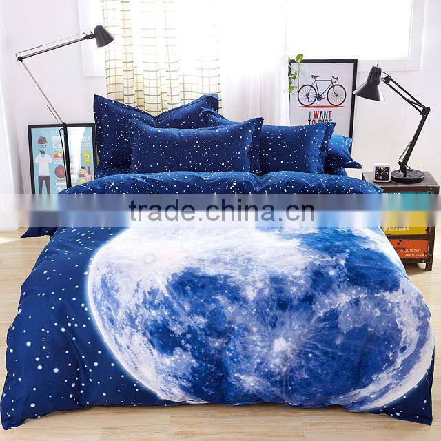 3D Interstellar Dust Space Printed Bedding Set Quilt Shell Pillowcase Bed Sheet