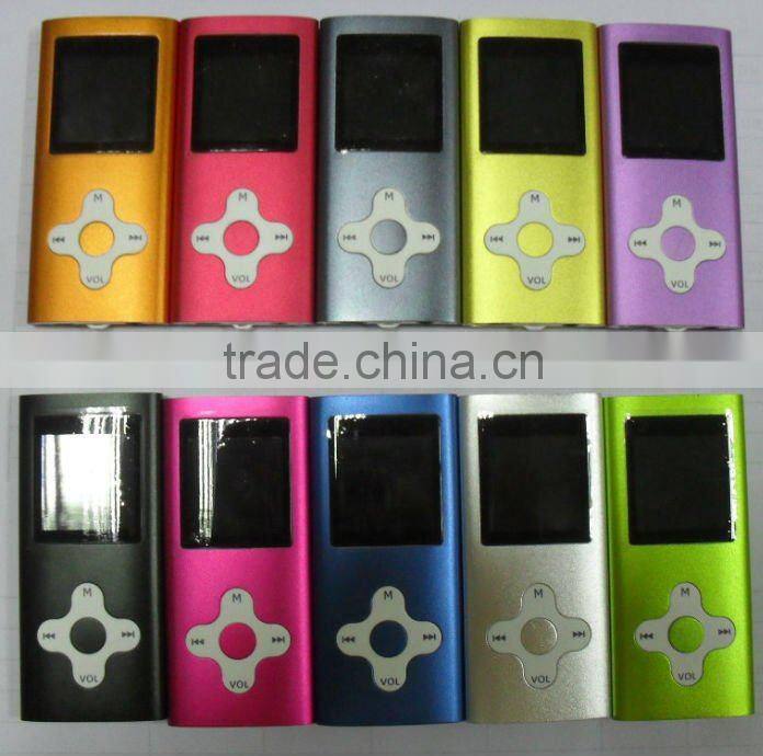 4 Generation 1.8 inch TFT Screen MP4 Digital Player Support SD card