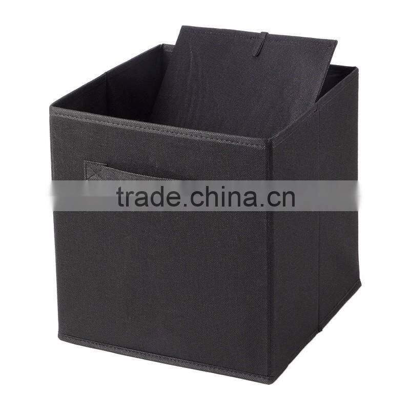 Non-woven Fabrics Foldable Storage Folding Bin Cube Basket Laundry Hamper
