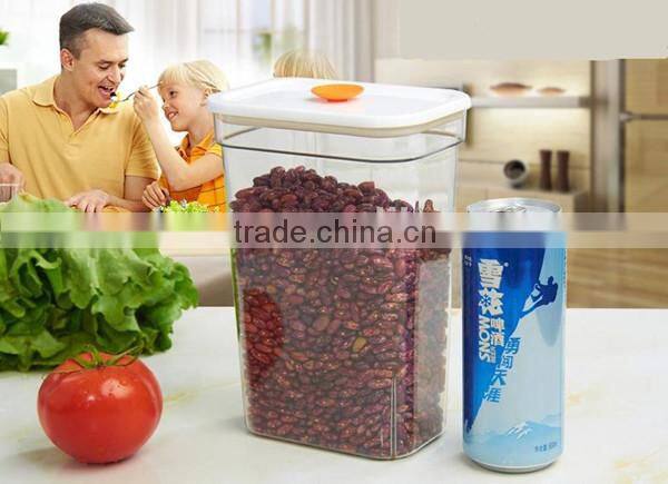 Multi-size Transparent Plastic Food Storage Jars