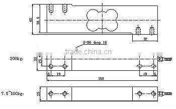 Bending beam load cell