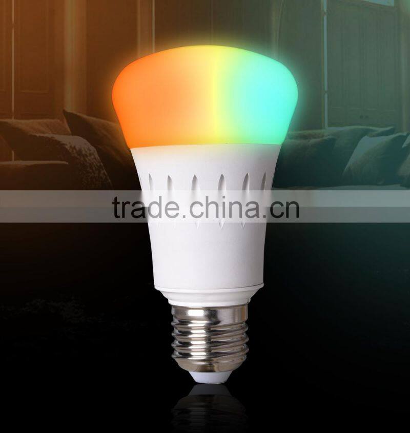 2016 RF Control Modern Style Smart LED light Bulb 7W 200M control distance Wifi convert to 433M
