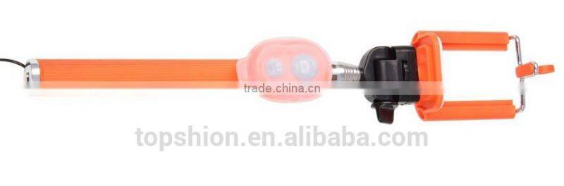 handheld monopad for iphone with mini bluetooth camera shutter