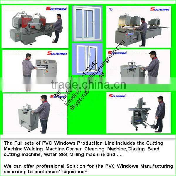UPVC Doors and Windows Double Head Cutting Machine