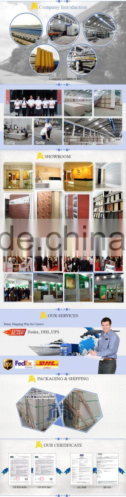 Decorative Marble Patterned Light Weight Calcium Silicate UV Coating Wall Board