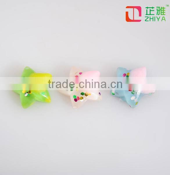 China crystal resin flat back clear gemstone pendant