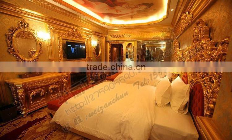 PU flat bottom lamp panel carved lamp panel Decorative ceiling lamp panel outline in gold Ceiling lamp panel pool