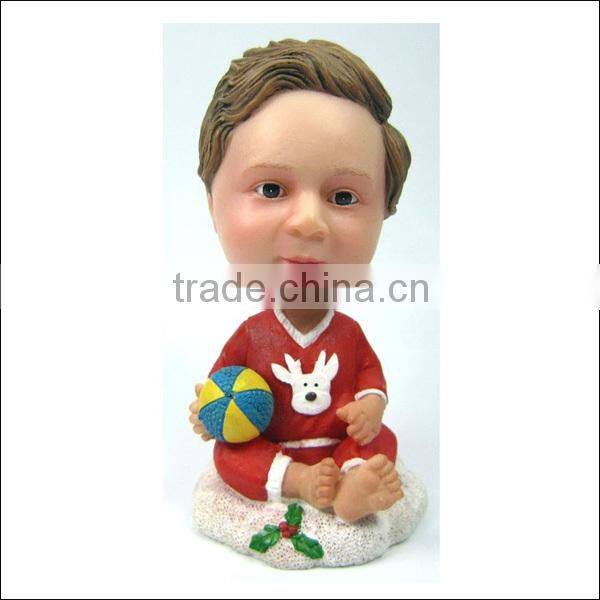 Polyresin Baby Bobble Head Figurine