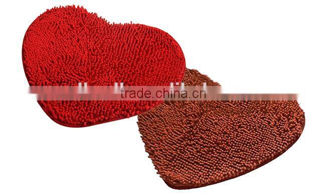 Polyester microfiber bathroom rug set