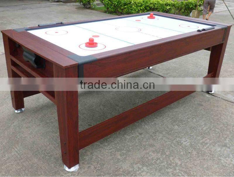 Classic wooden air hockey pool table 2 in1 multi game table for sale