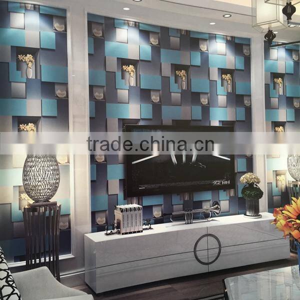 popular mordern pvc vinly wallpaper for background