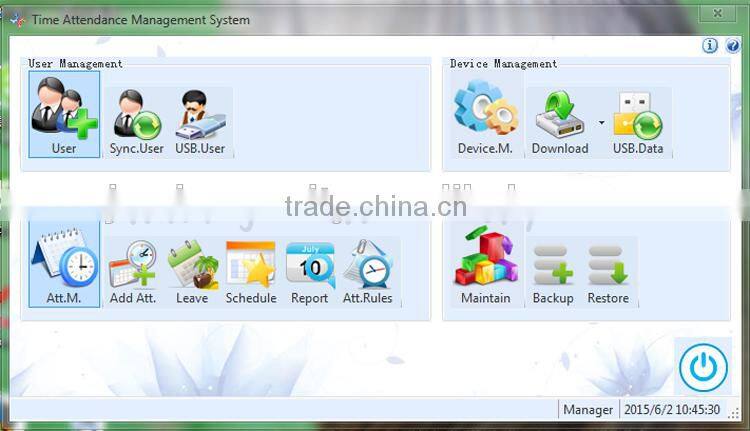 fingerprint access control and time clock system free software and SDK JM-F20