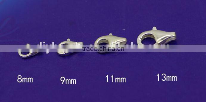 high quality 925 sterling silver Lobster Claw necklace buckle for DIY roll chian decpration, and antioxidation and antiallergic
