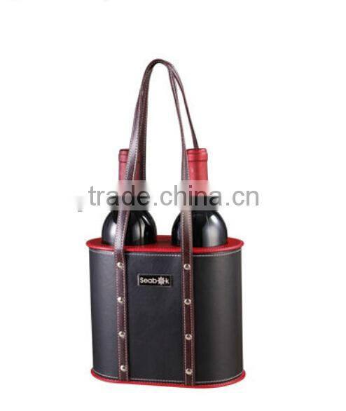 Christmas Gift Leather Wine Bottle Holder