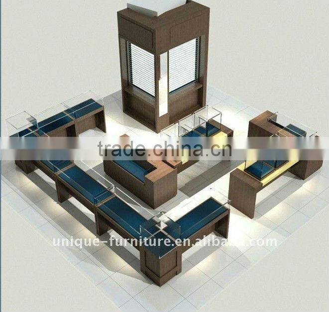 New Design 12x15ft China MDF jewelry mall display kiosk,jewelry kiosk furniture,jewelry mall kiosk with baking paint