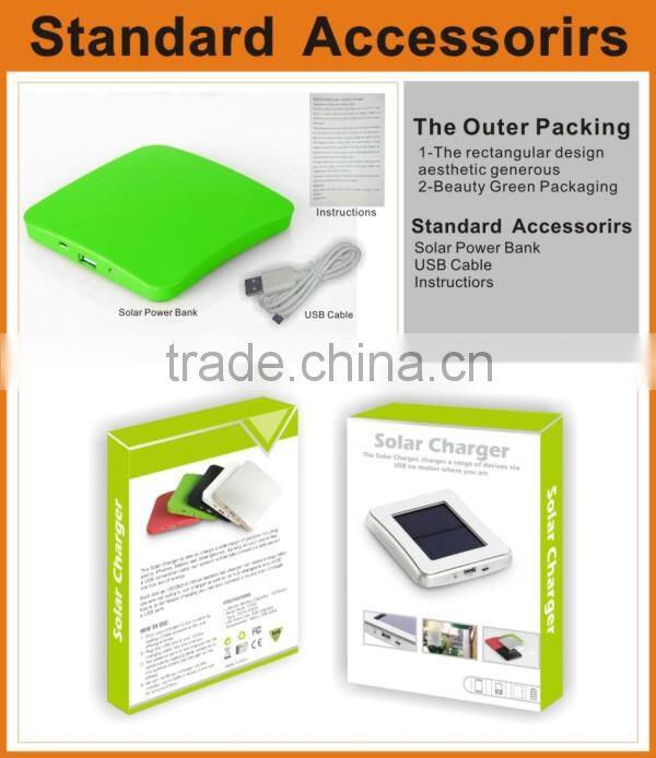 Portable Solar Battery Power Panel Charger Cellphone Sun Battery Charger