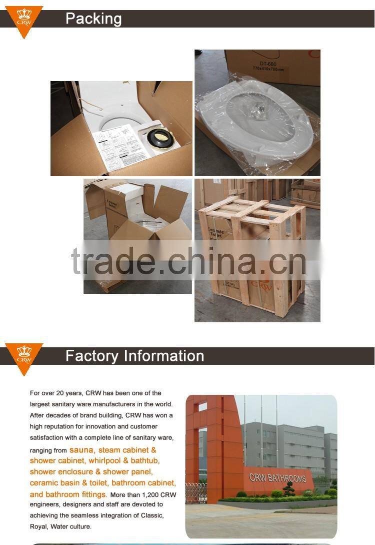 CRW HTC3508 Two Piece Small Bathroom Toilet