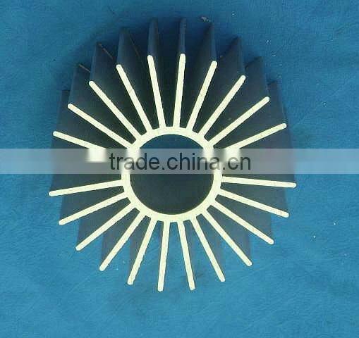Extruded aluminium profile heat sinks