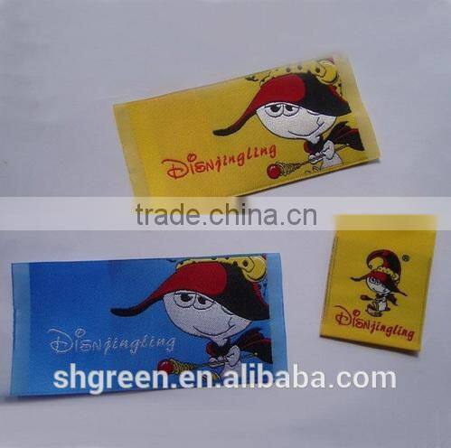 laser cut woven sleeve tag