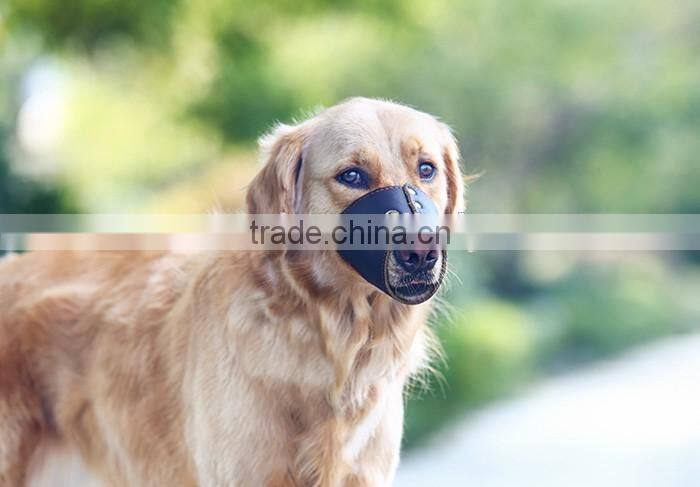 Comfortable Breathing Leather Pet Muzzle, Custom Dog Mouth Mask, Mouth Cover