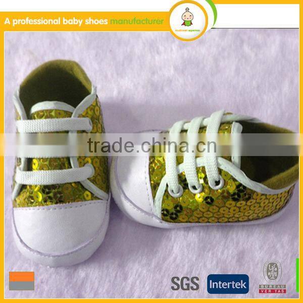 New style hot sale 0-24 month handmade wholesale Sequins colorful cheap beautiful baby girl shoes