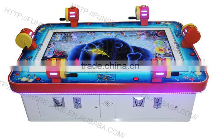 Funshare 2015 catch fish arcade game machine video game machine with 6 player