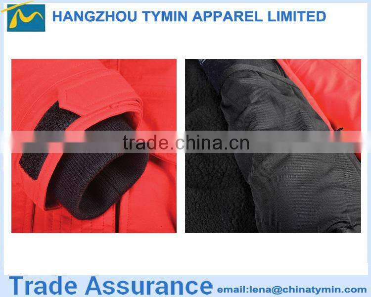 2015 high quality outwear fur hood waterproof winter jacket