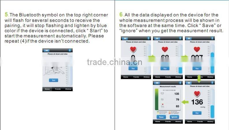 New Bluetooth 4.0 Blood Pressure Machine for iOS and Android Devices