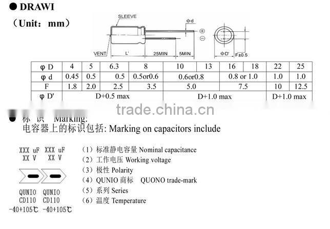 220UF/16V 6*7 green metallized polyester film capacitor