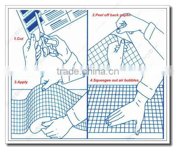 Blue lines printing self adhesive vinyl film