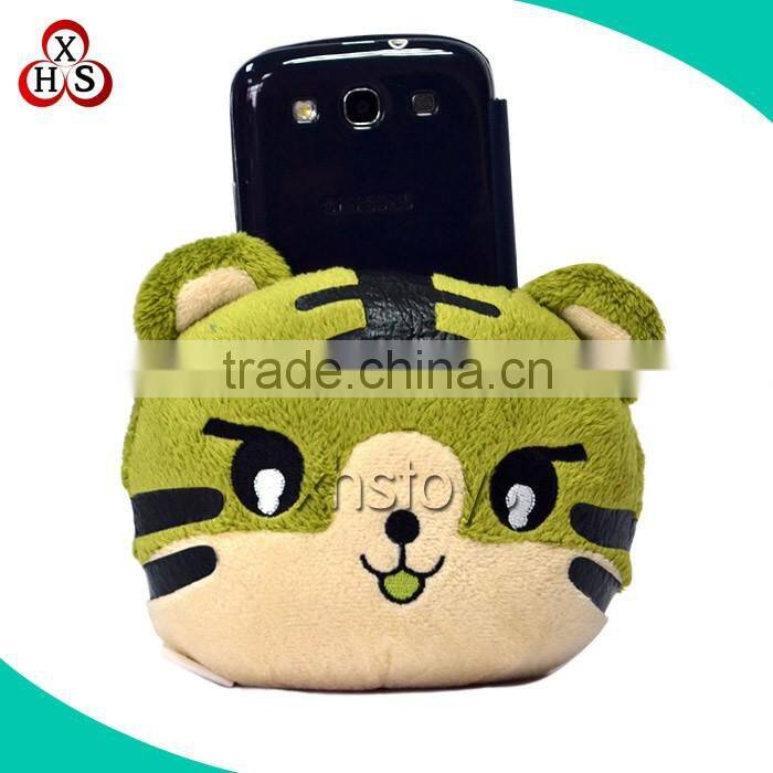 Lovely plush stuffed pig animal car wall cell phone holder