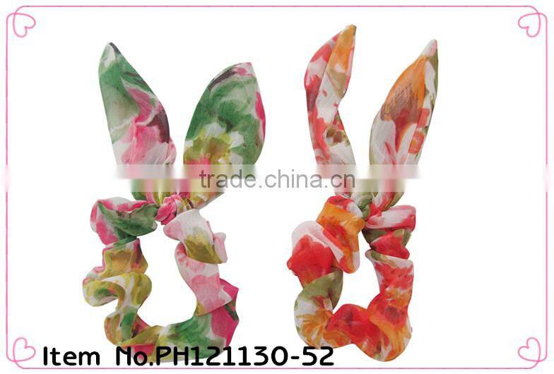 chiffon hair scrunchie ,chiffon Ponytail Holder chiffon hair elastic band