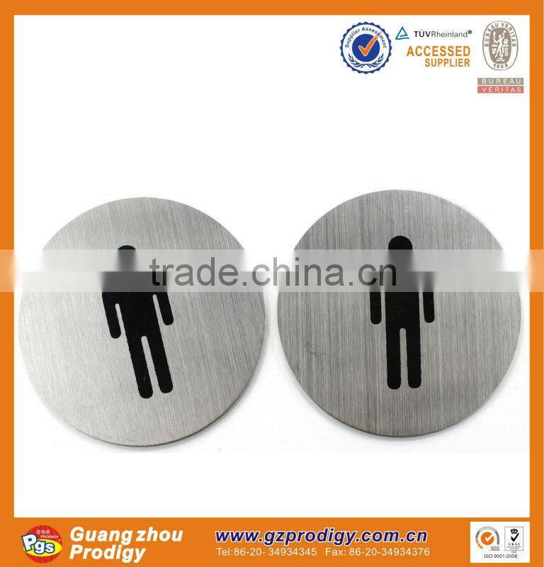 stainless steel door plate/metal door plate/warning door plate