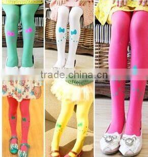 Baby legging candy color girl pantyhose velvet material for 0-11 year old girl