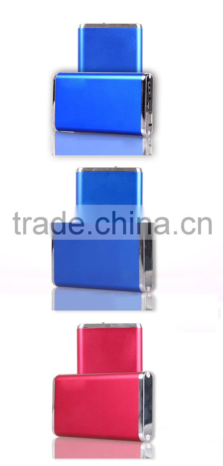 universal portable mobile charger,ultra slim USB power bank,external battery charging station