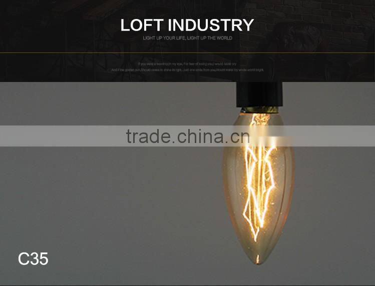 New desgin glass bottle pendant Lighting with edison bulb for restaurant C35