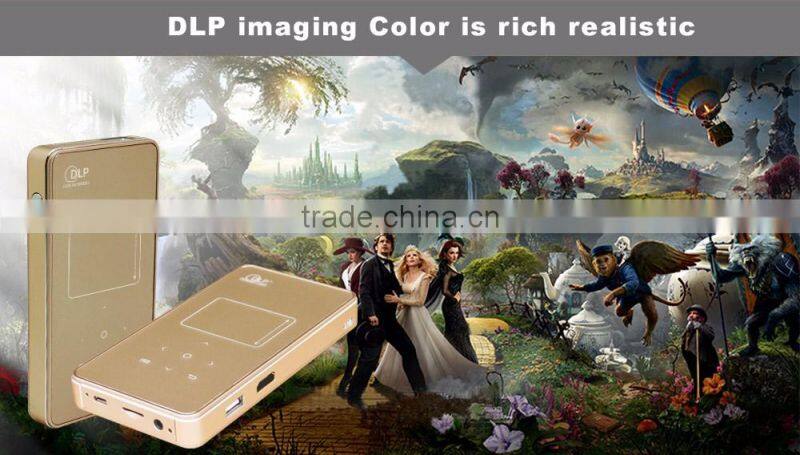 120Ansi Lumens wifi bluetooth battery operated mini portable projector