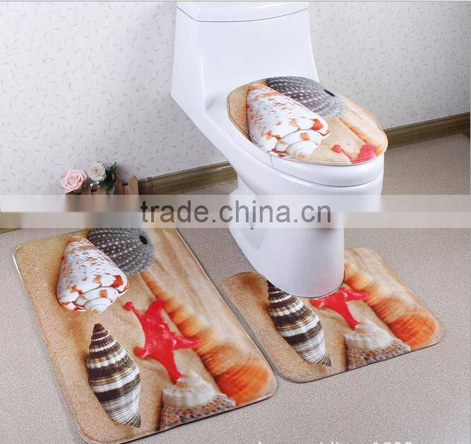 Cheap polyester microfiber absorbent bathmat bathroom rug with anti slip backing