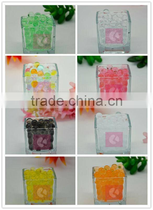 Green hydroponics rainbow crystal clay water beads