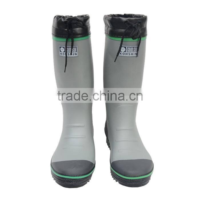FARM WORKING INDUSTRIAL MEN RUBBER RAIN BOOTS WITH PU CUFF